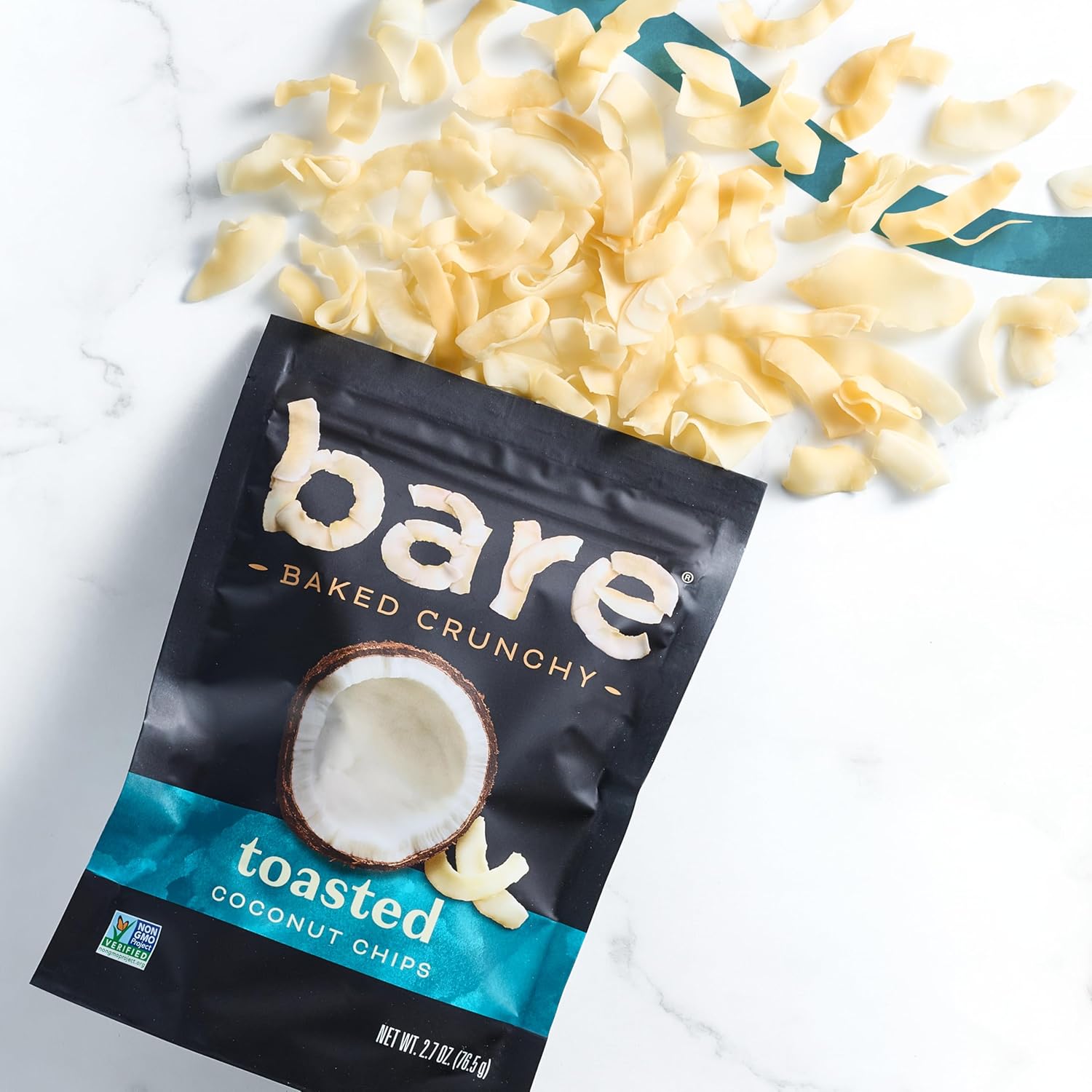 Bare Baked Crunchy, Toasted Coconut Chips, 0.53 Ounce