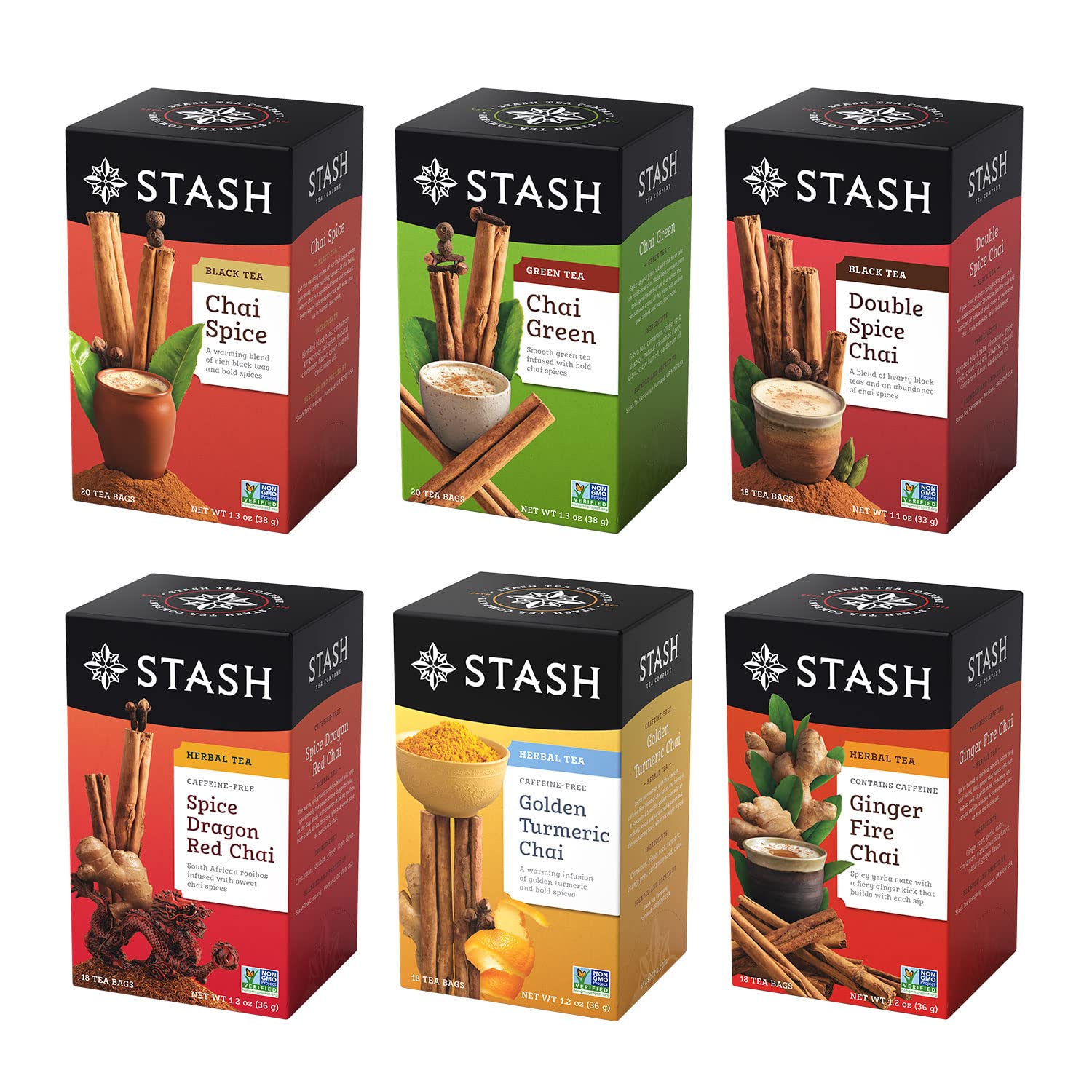 Stash Chai Tea Variety Sampler 6-Box