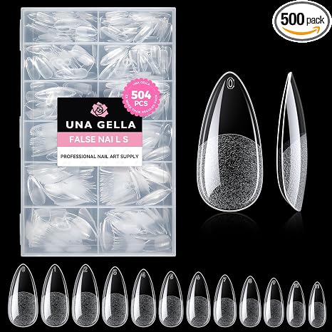 Una Gella False Nails Professional Nail Art Supply 12 Sizes 504 Pcs