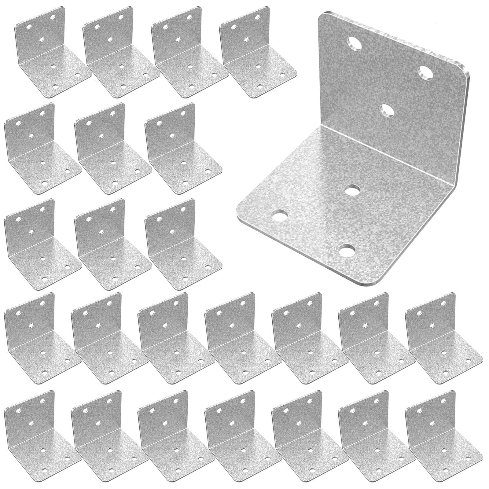Riuog Metal Corner Braces 2x2 Inch Heavy Duty 40-Pack