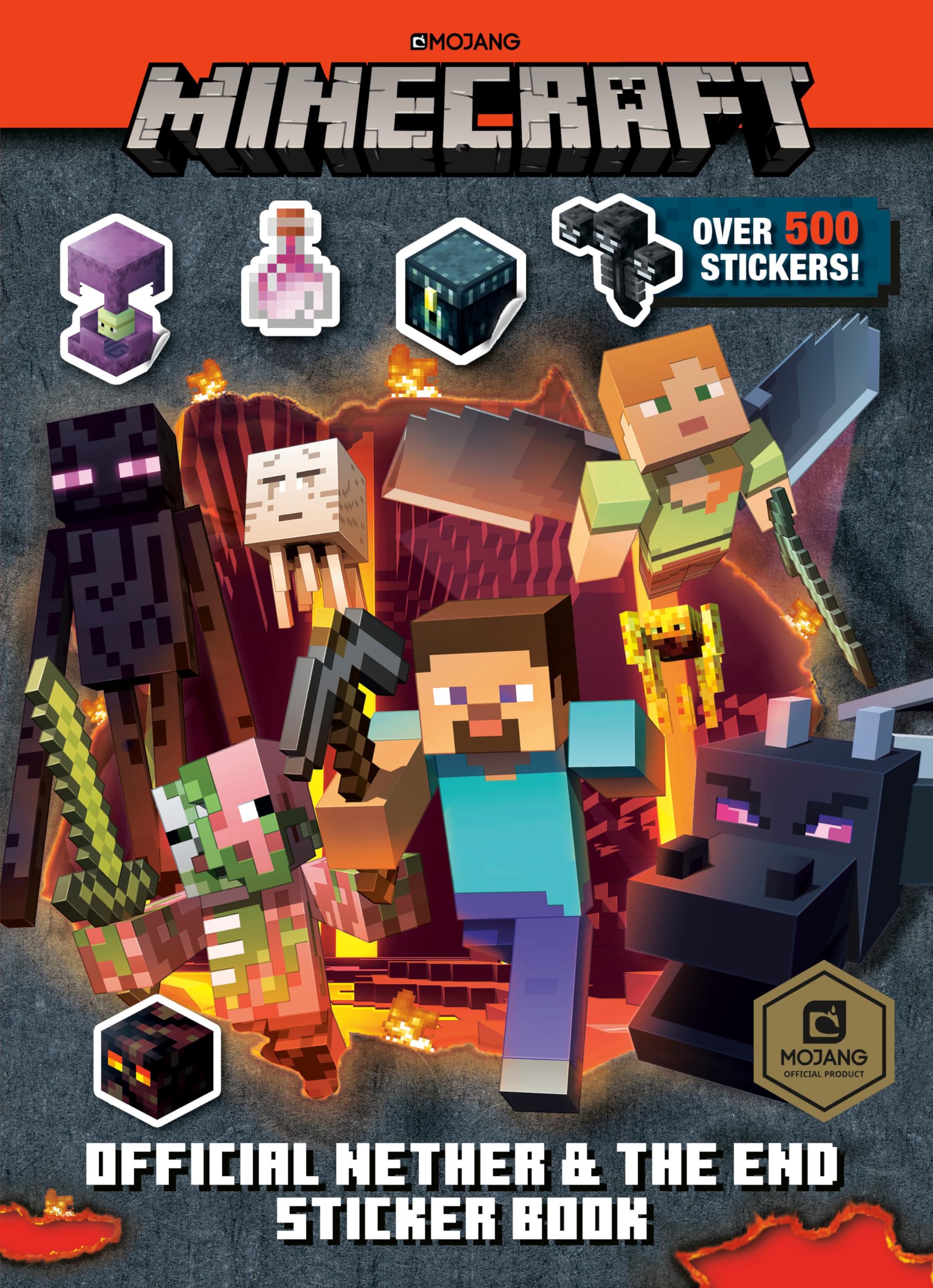 Minecraft Nether & End Sticker Book