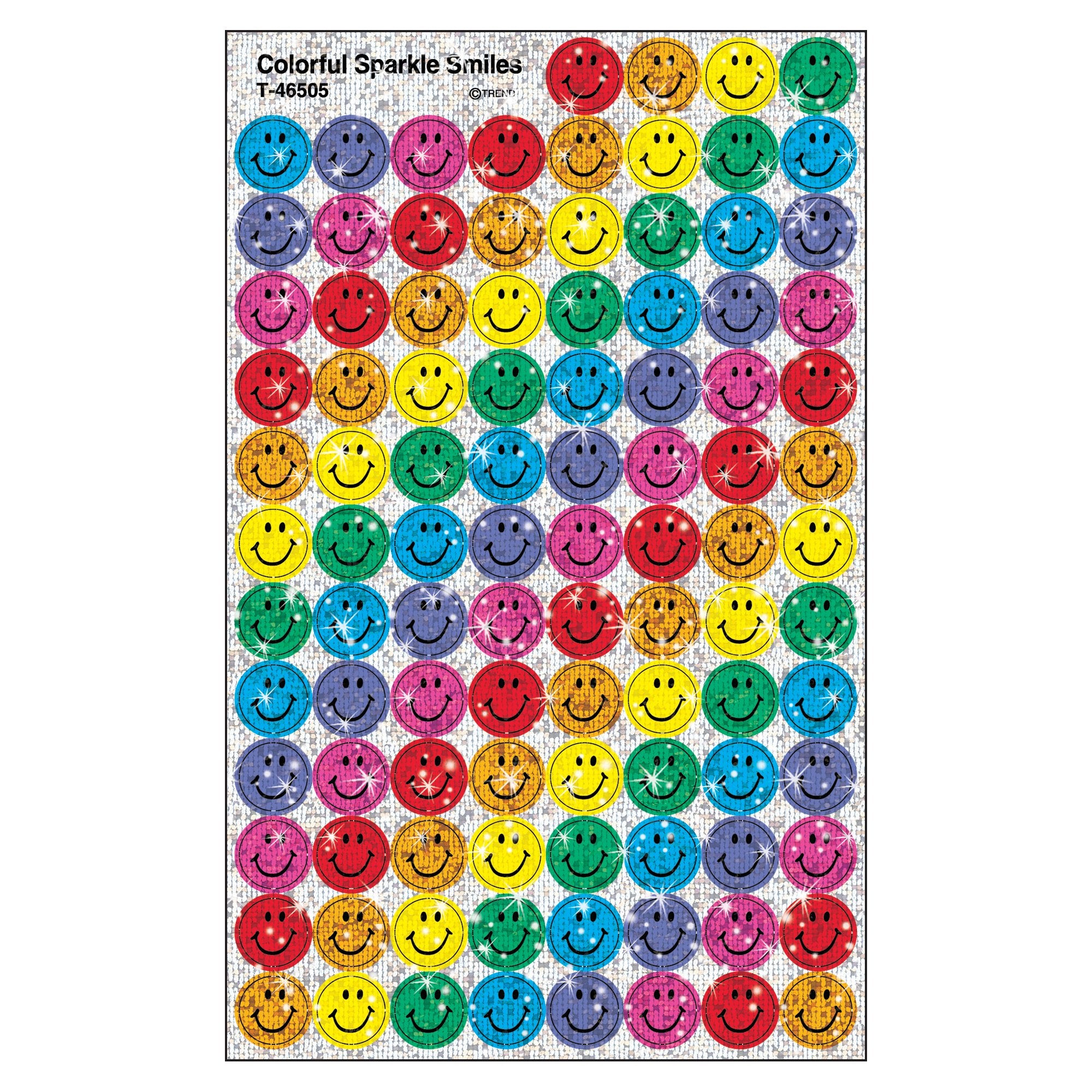 Trend Colorful Smiles Sparkle superSpots Stickers 400-Pack