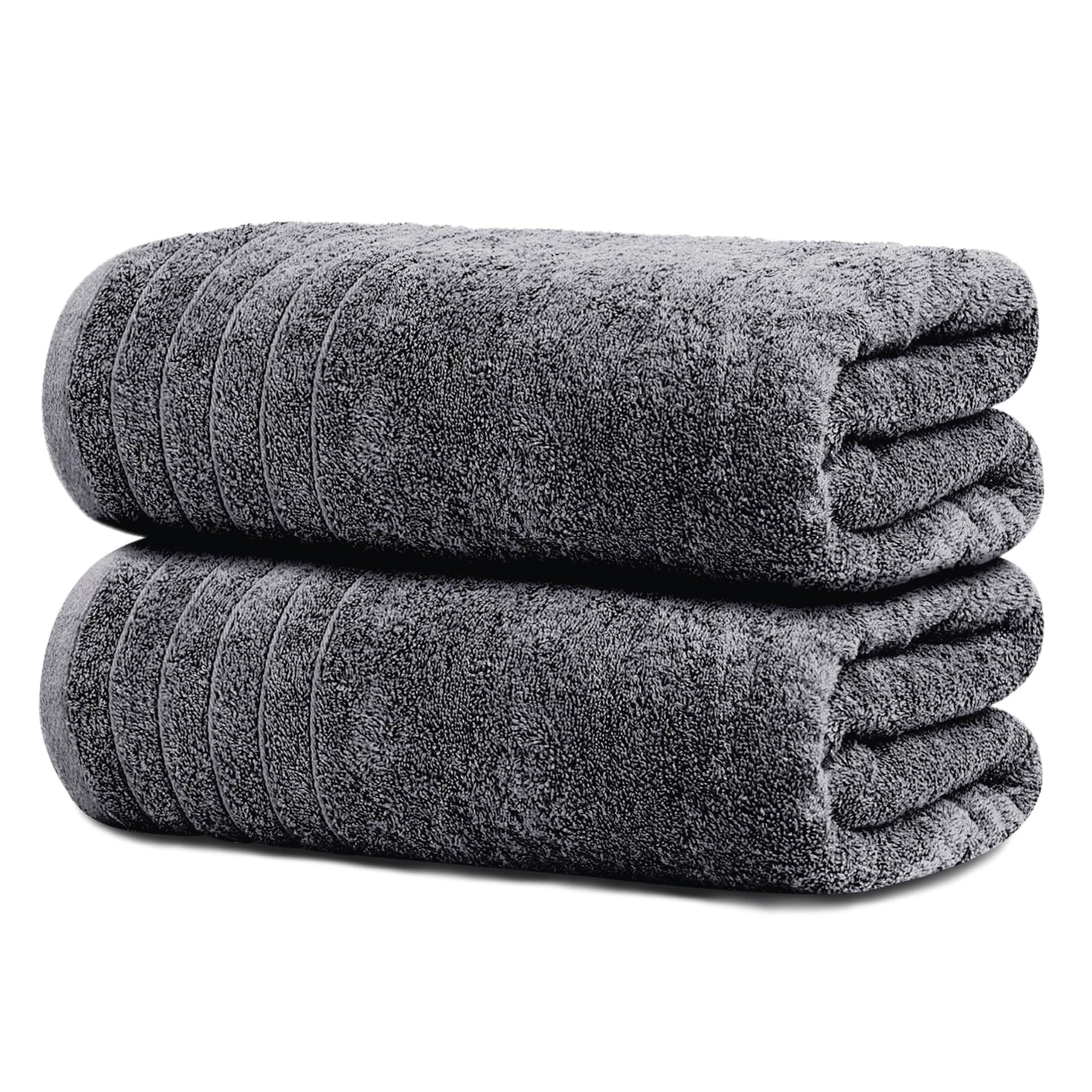Tens Towels Extra Large Dark Grey Bath Sheets 2 Pack