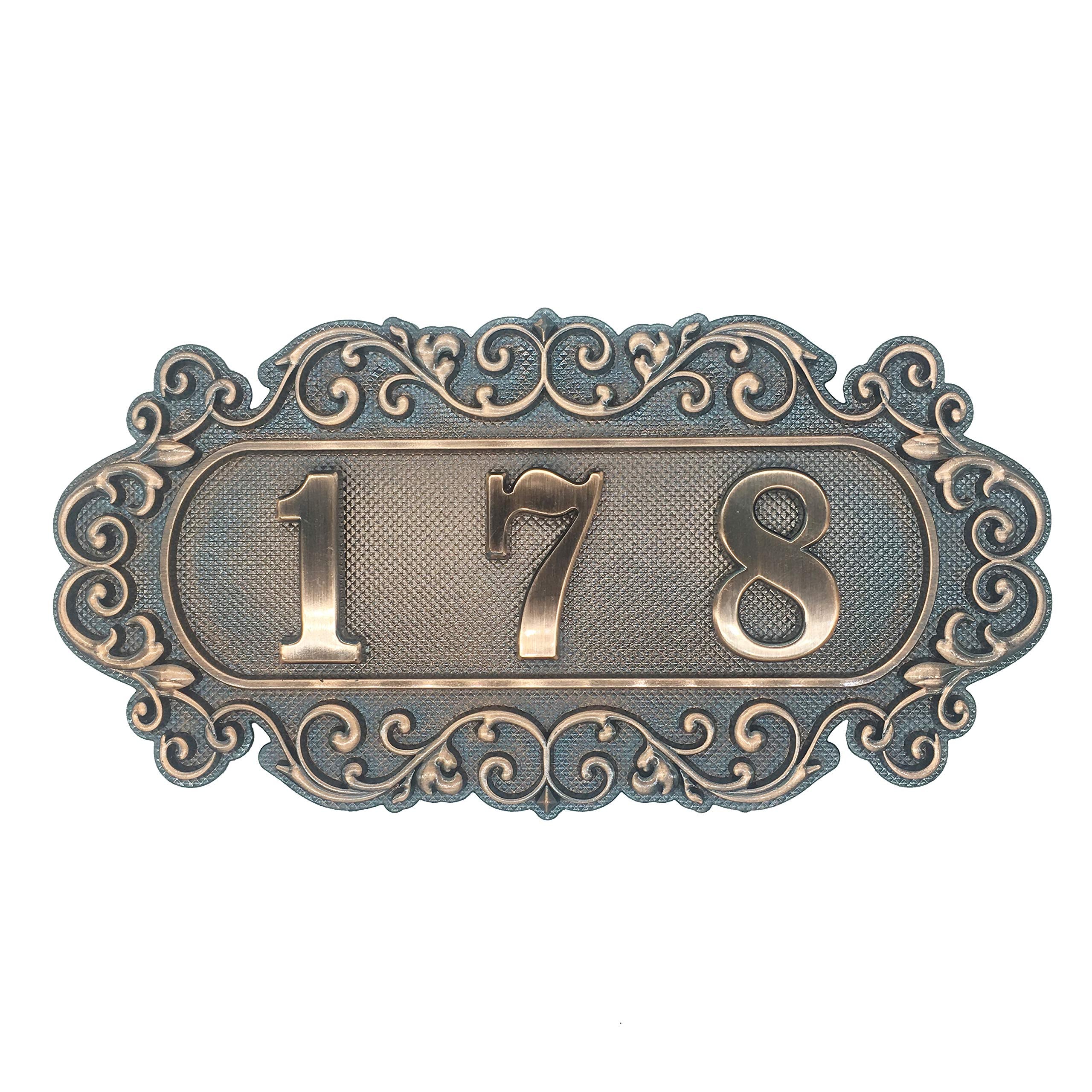Door Number Plate with 14 Numbers Hotel Style