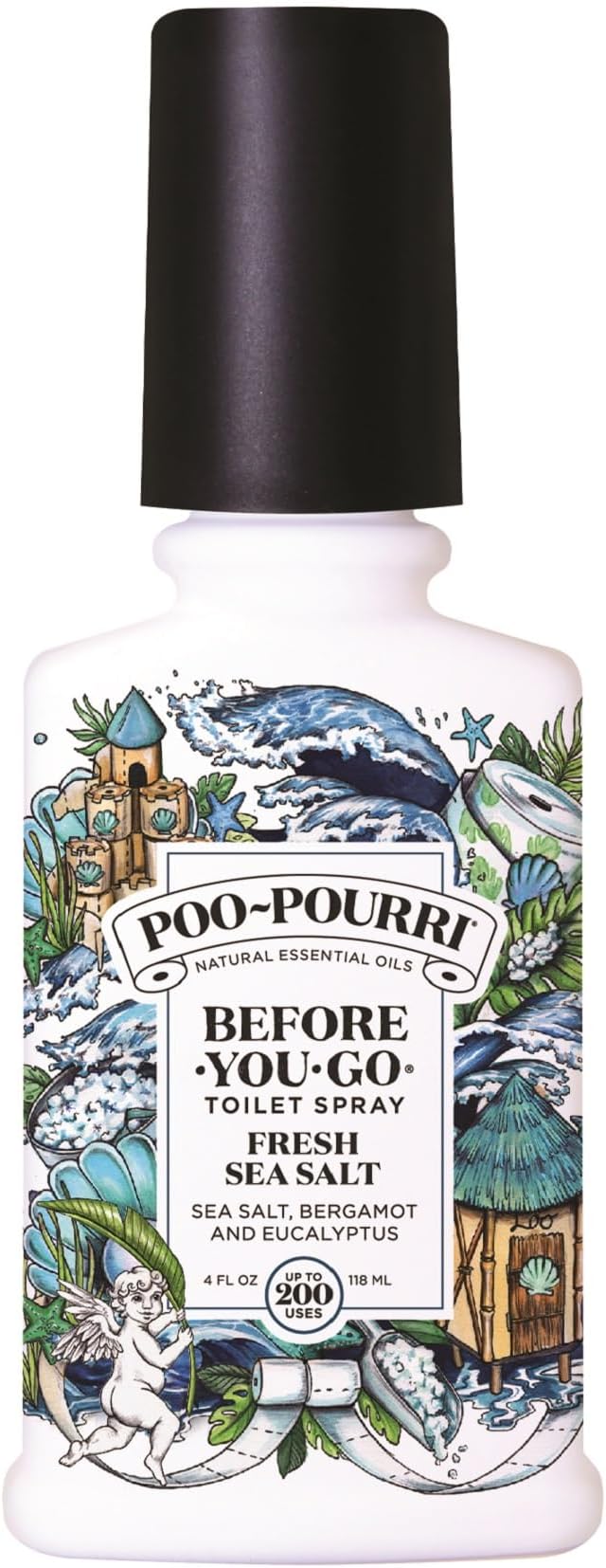 POO-POURRI Before You Go Fresh Sea Salt Toilet Spray Up to 200 uses 4oz