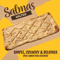 Sanissimo Salmas Salted, 3 Crackers, Oven Baked Corn Crackers, Gluten Free, Non GMO, Kosher Certified, .63oz