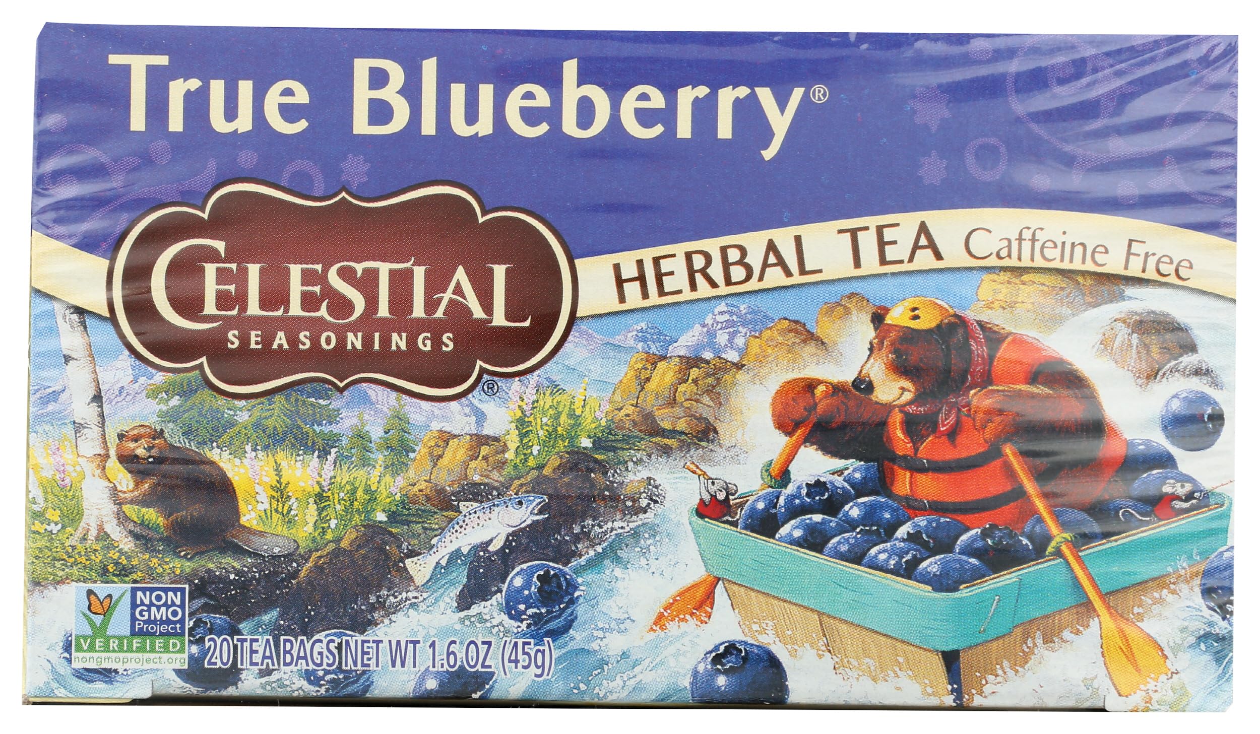Celestial Seasonings, True Blueberry Herb Tea, 20 ct