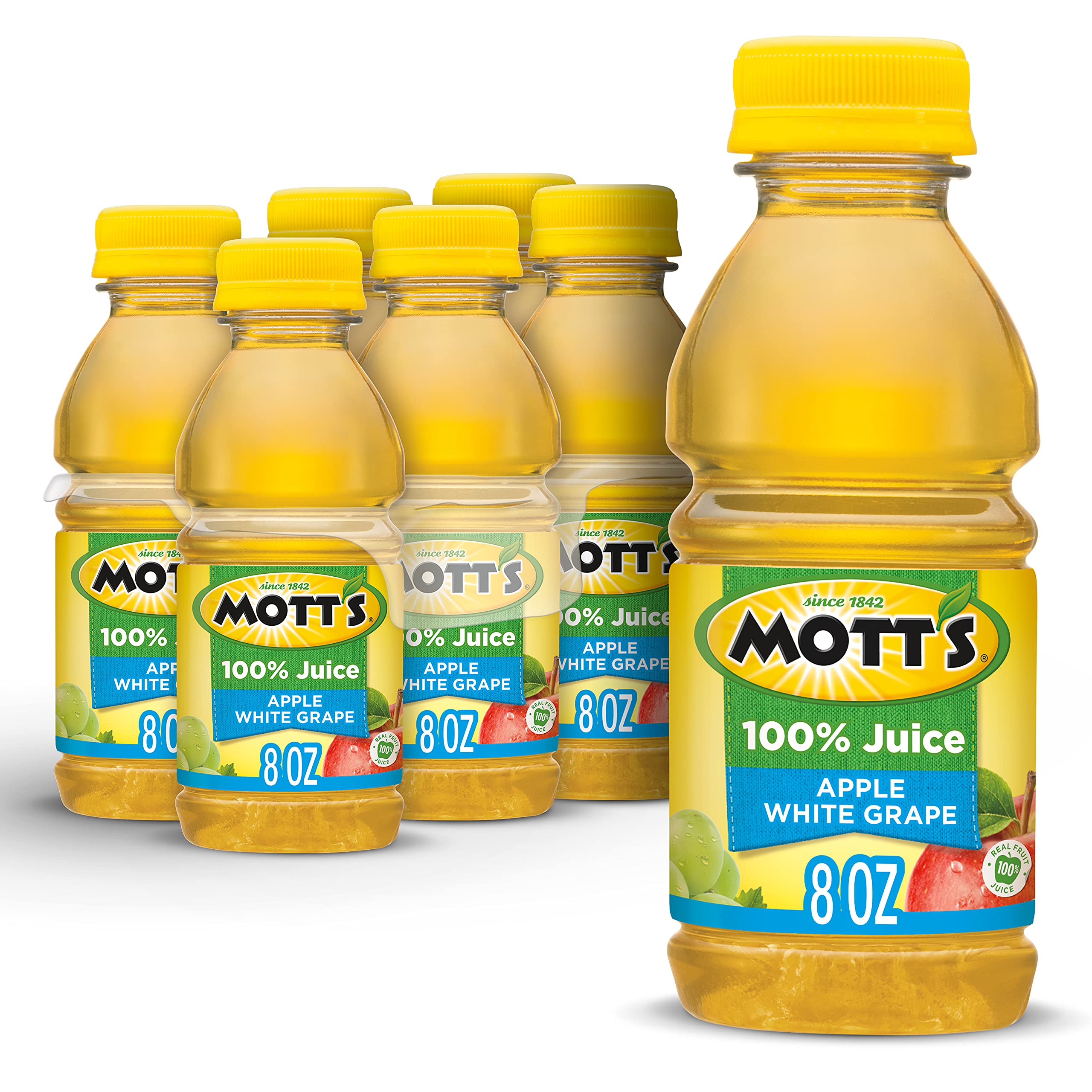 Mott's Apple White Grape Juice 8oz 6 Pack