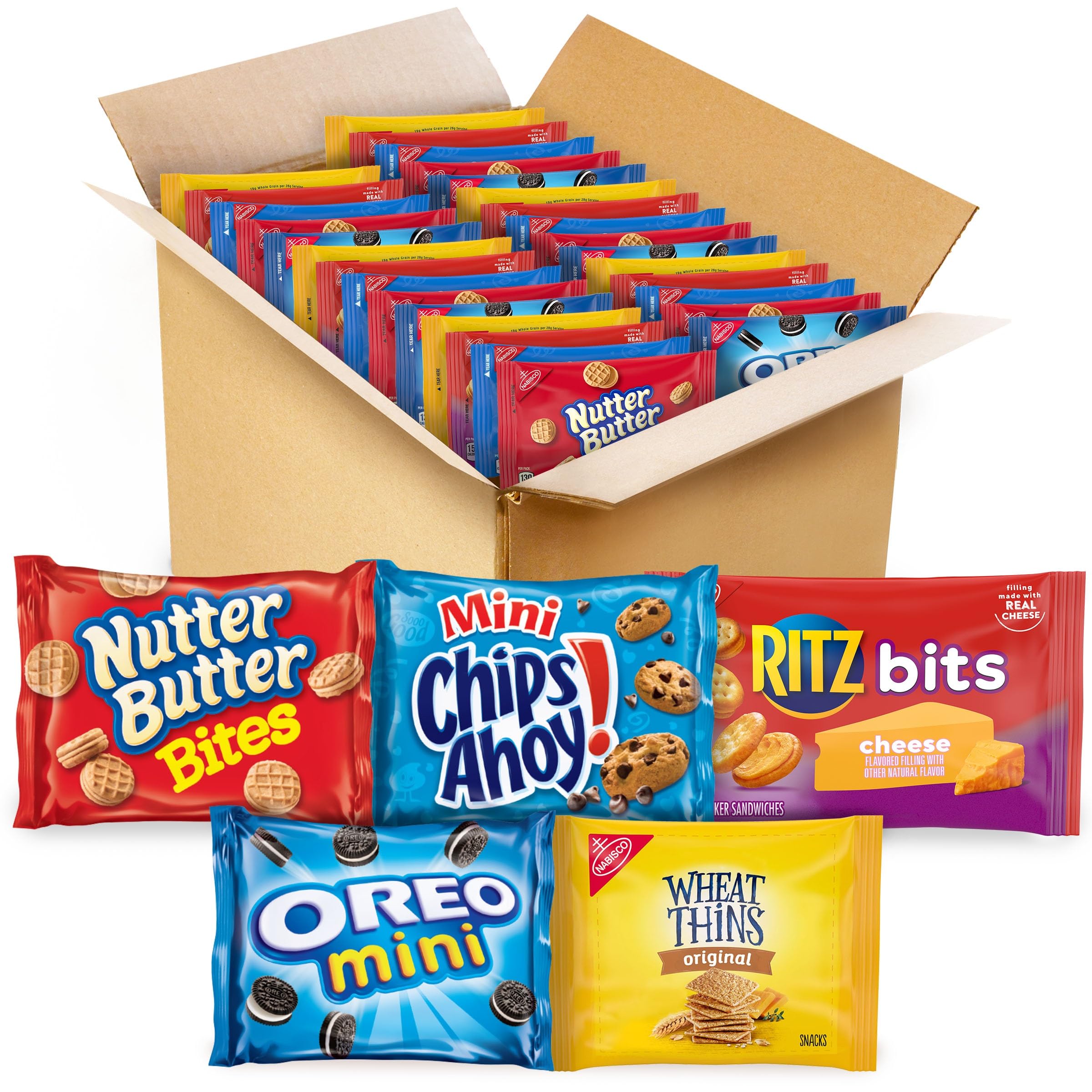 OREO Mini CHIPS AHOY RITZ Nutter Butter Variety 50 Packs