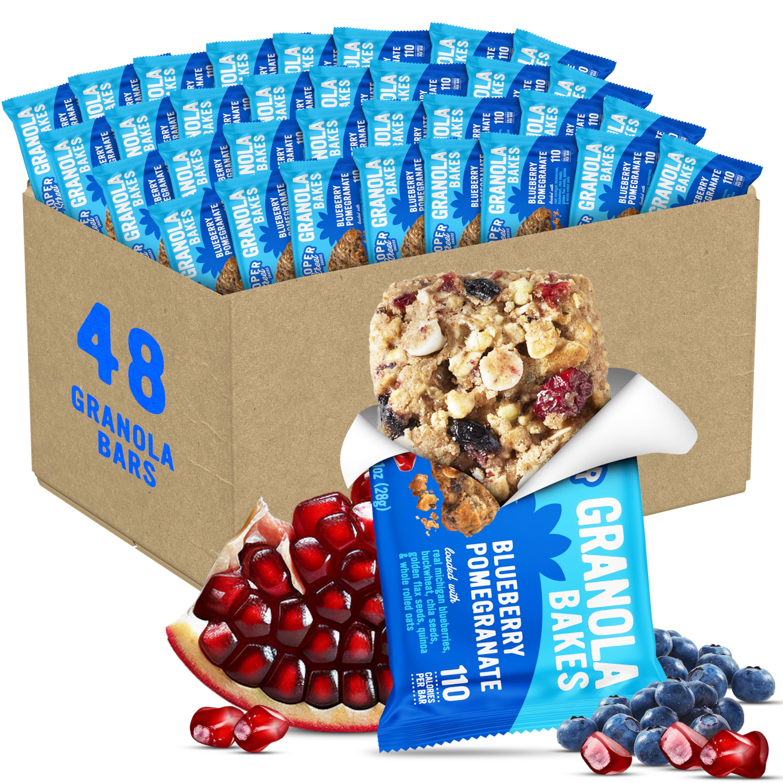 Cooper Street Blueberry Pomegranate Granola Bakes 48-Count