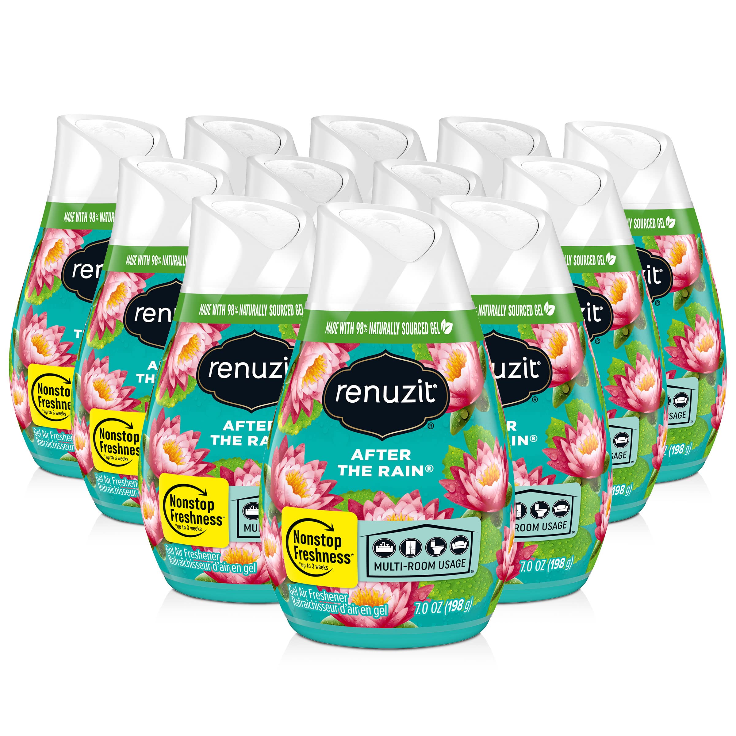 Renuzit After Rain Gel Air Freshener 12 Count
