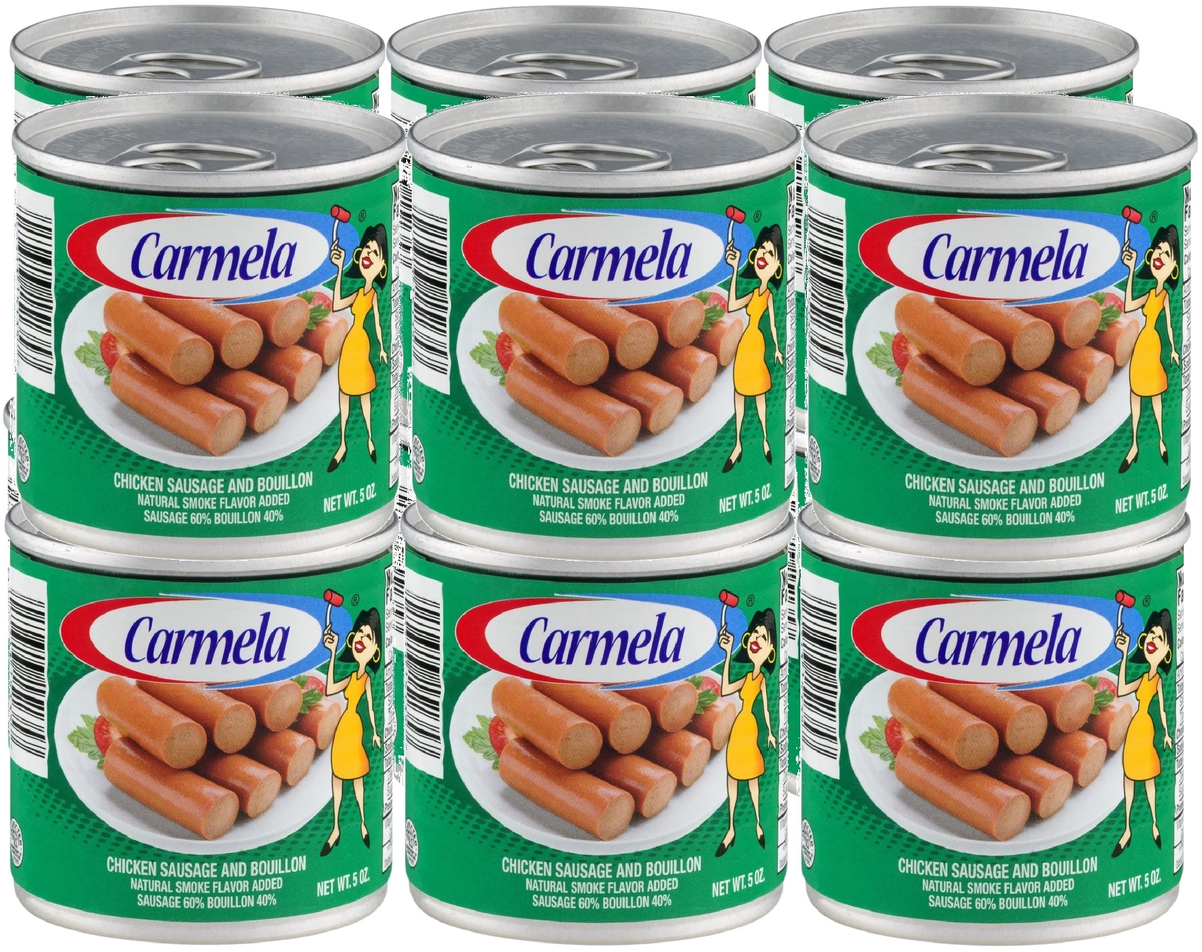 Carmela Chicken Vienna Sausage Broth 5oz 12 Pack