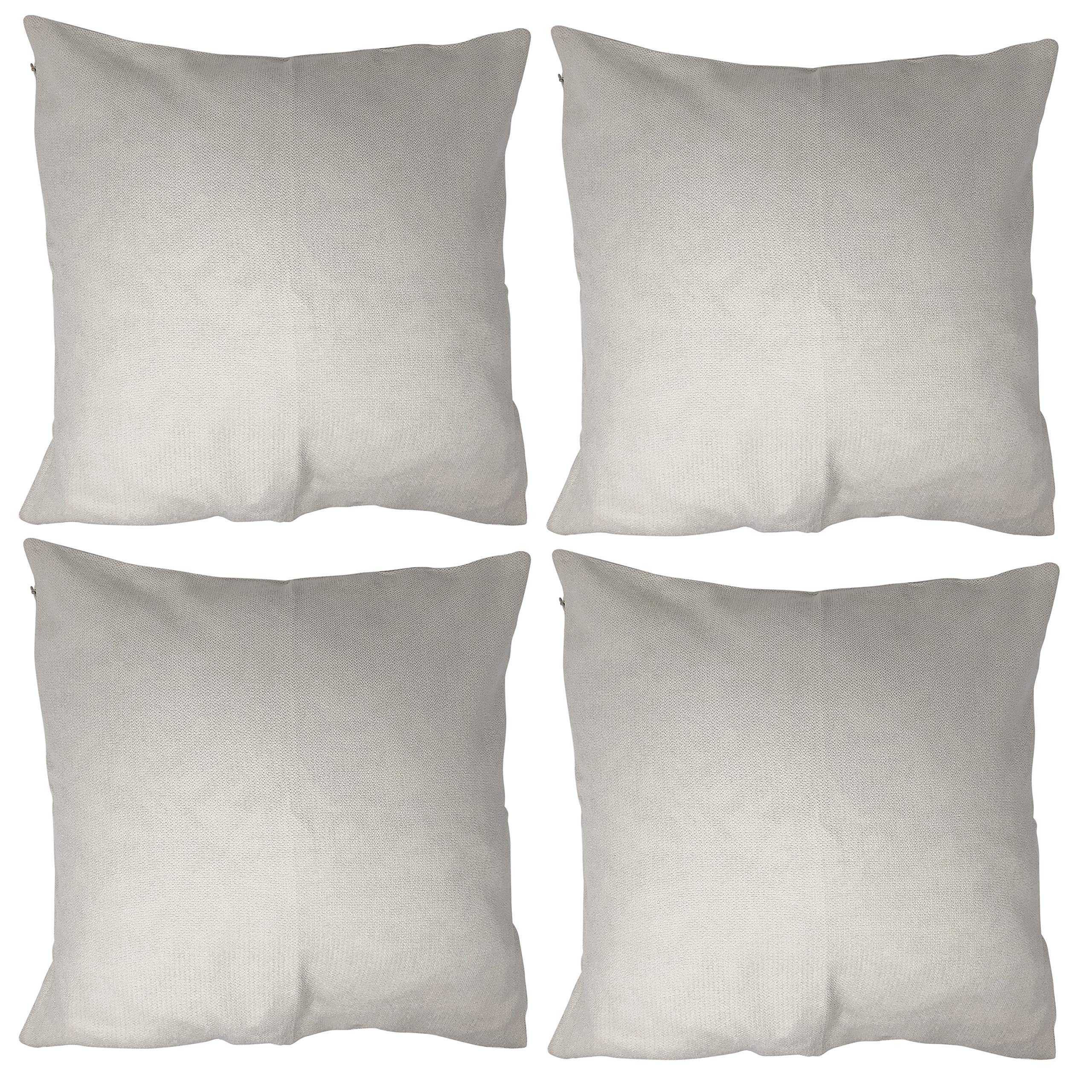 allgala Cream Throw Pillow Cases 18x18 4 Pack