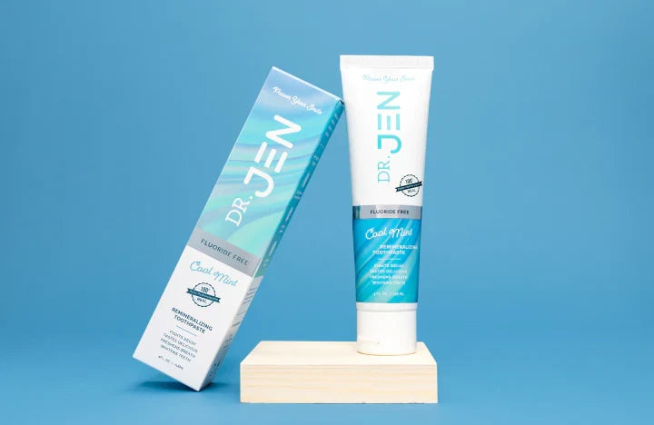 Dr. Jen Fluoride Free 10% Nano-Hydroxyapatite Cool Mint Toothpaste