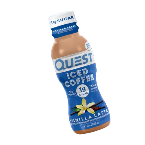 quest iced coffee vanilla latte