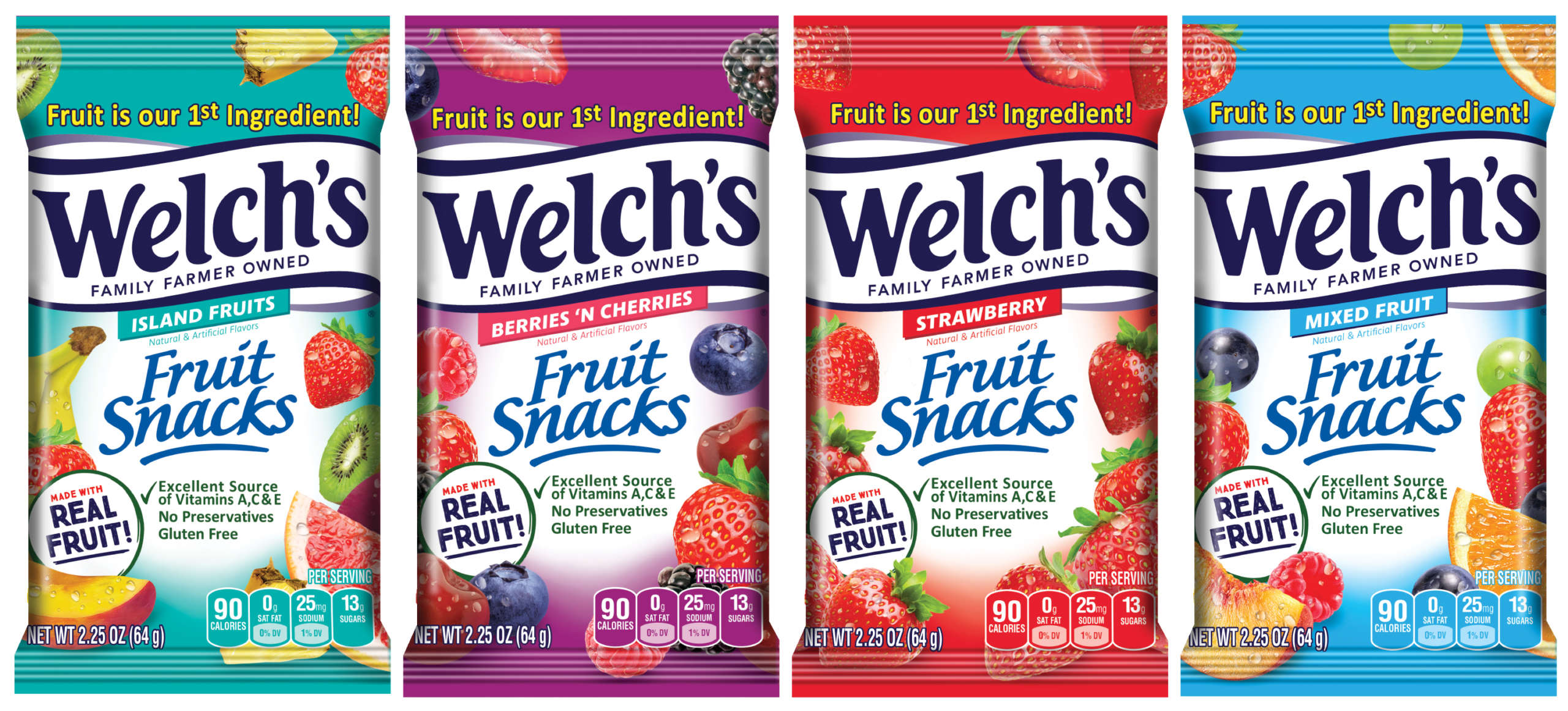 Wholesale Welch's Fruit Snacks - 0.8 oz unid