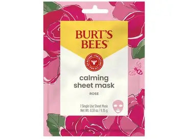 Burt's Bees Calming 1 Use Single Rose Sheet Mask 0.33oz