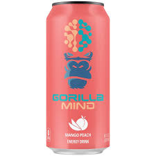 Gorilla Mind Mango Peach Energy Drink