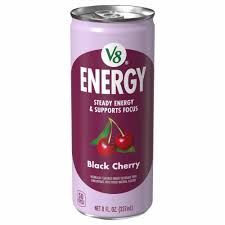 V8 + Energy® Black Cherry Juice Drink, 8 fl oz