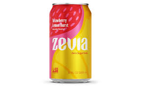 Zevia Strawberry Lemon Burst Flavoured Soda 12oz