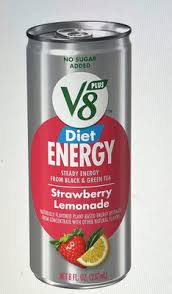 v8 plus energy strawberry lemonade 8fl