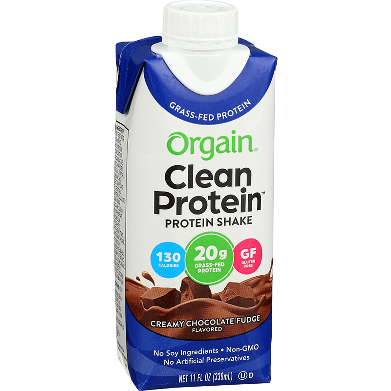 orgain clean protein creamy chocolate fudge 11oz